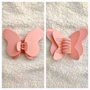 Pink Butterfly Hair Clip